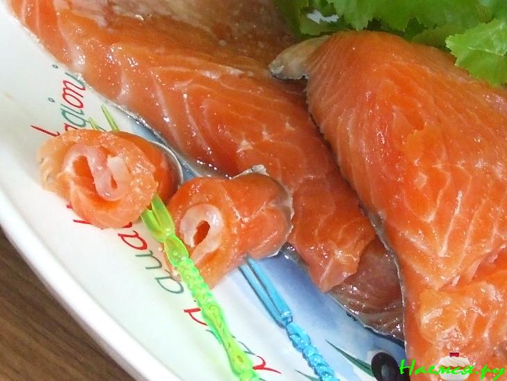 Свежесолёный лосось Свежесолёный лосось