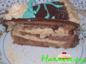 Торт бисквитный "Белочка"