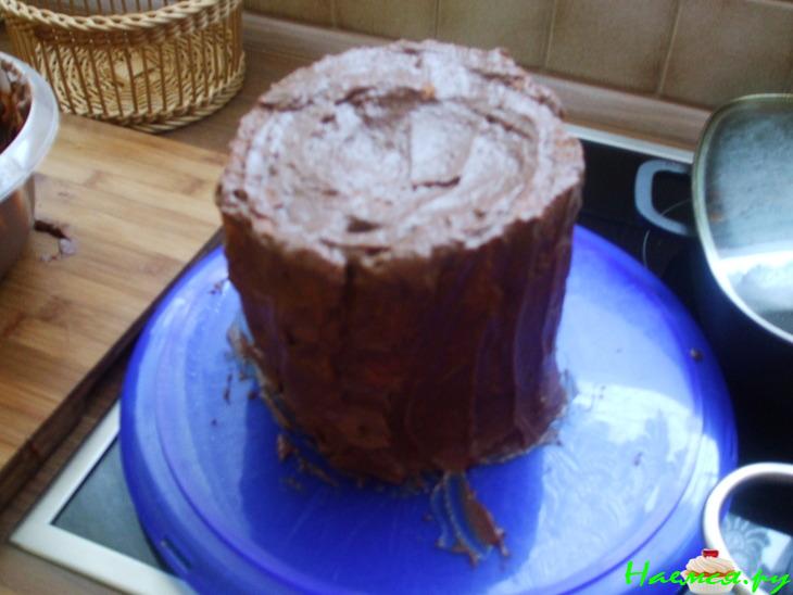 Торт "Пенек" с шоколадным кремом