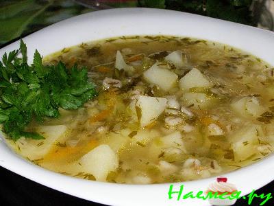 Рассольник с перловкой Рассольник с перловкой