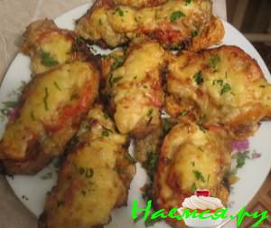 Свинина запеченная с брынзой