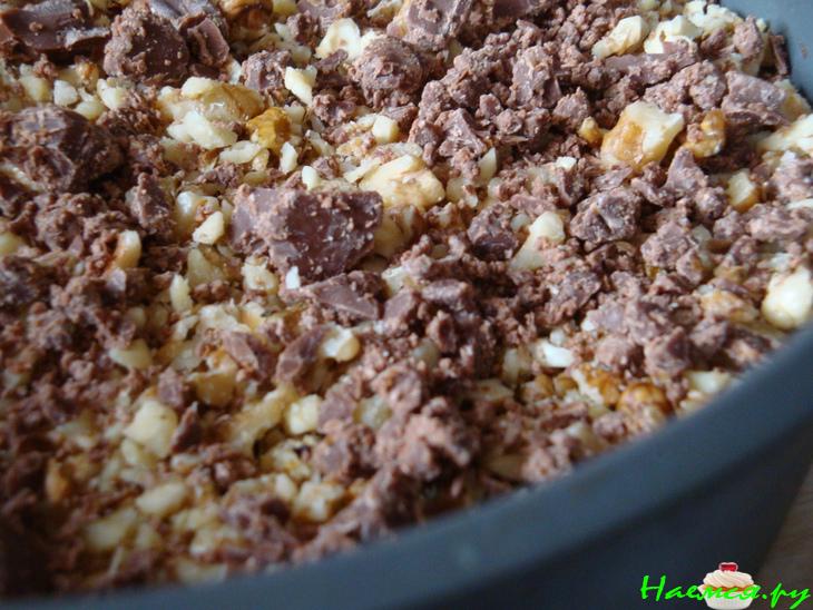 Бананово-шоколадный кекс с орехами и лимонной глазурью. Любимый