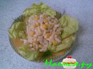 Салат любимый с тунцом