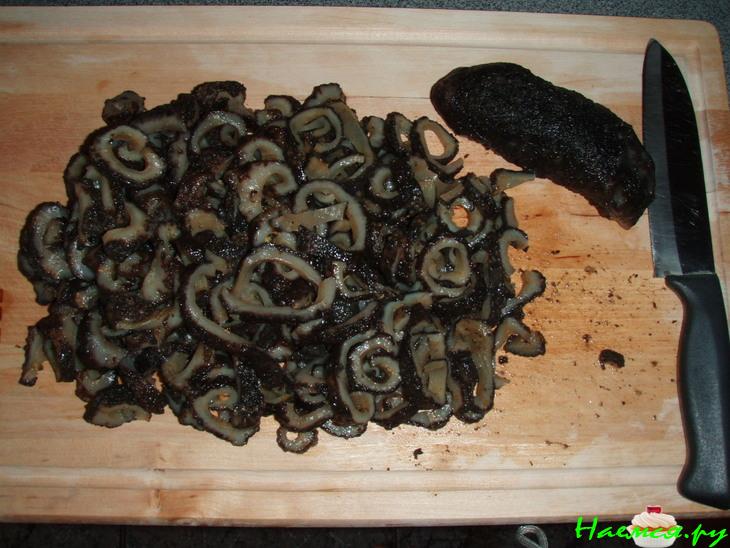 Скоблянка с мясом из кукумарии