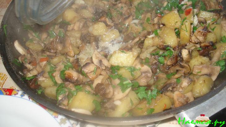 Философское блюдо - грибы да картоха!