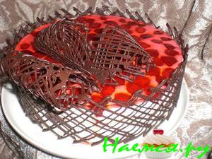 Торт 'Клубника в желе' любимому подарок на день рождения!