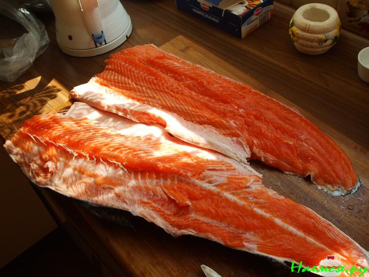 Свежесолёный лосось Свежесолёный лосось