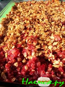 Овсяно-фруктовый крамбл от мадам Кадю (как его готовят в Квебеке)