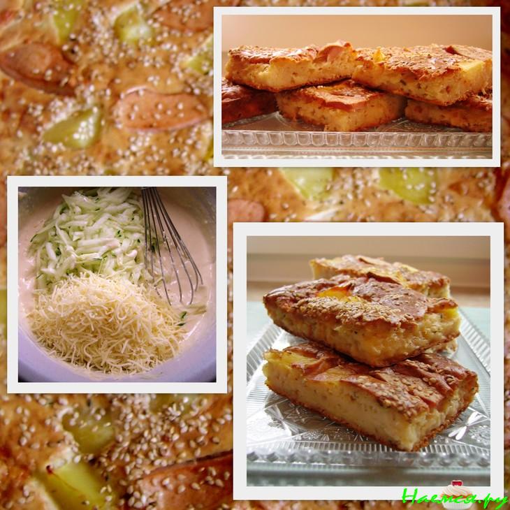 Сырно-кабачковая лепёшка/пирог/хлеб/запеканка с кунжутом Сырно-кабачковая лепёшка/пирог/хлеб/запеканка с кунжутом