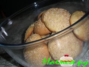 Королевские бискотти с кунжутом