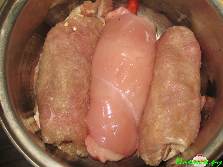 Рулеты по-хлудовски в багровых тонах