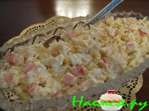 Салат 'Сливочный' из крабовых палочек