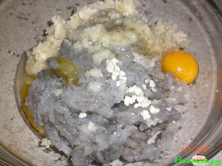 Котлеты из креветок и цветной капусты