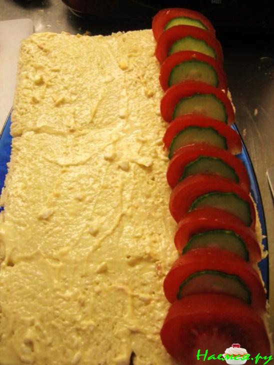 Бутербродный торт Бутербродный торт