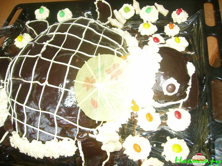 Торт "Жирная черепаха на отдыхе" 