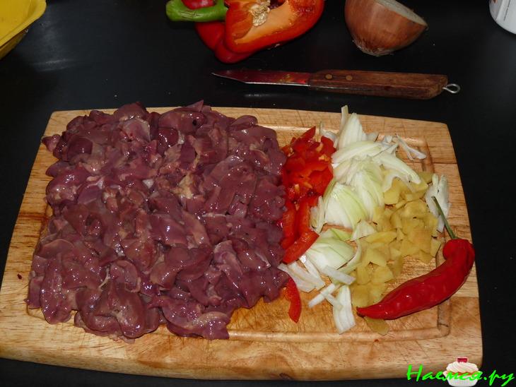 Куриная печенка по-тайски