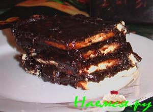 Торт "Черно-белое кино"