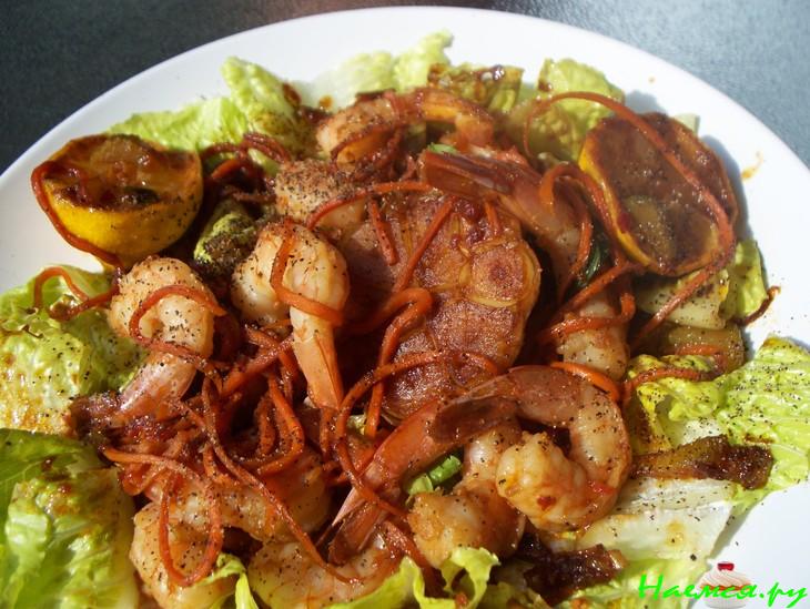 Креветки жареные пикантные Креветки жареные пикантные