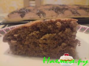 Пирог шоколадно-ореховый 'Квики'