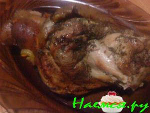 Рулька свиная запечённая в рукаве