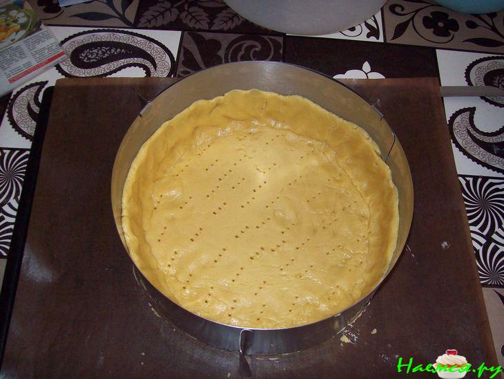 Пирог с ревенем и яблоками 