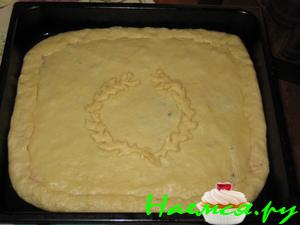 Песочный пирог с ревнем
