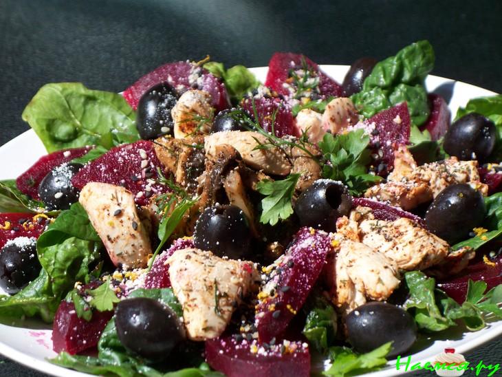 Свекольно-куриный салат