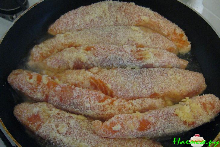 Сёмга в картофельной панировке Сёмга в картофельной панировке