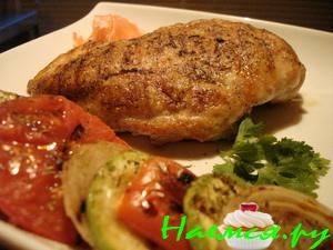 Куриное филе с овощами-гриль
