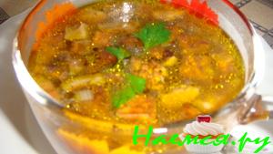 Суп из белых грибов (постный)