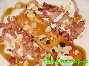 Лосось в кисло-сладком соусе