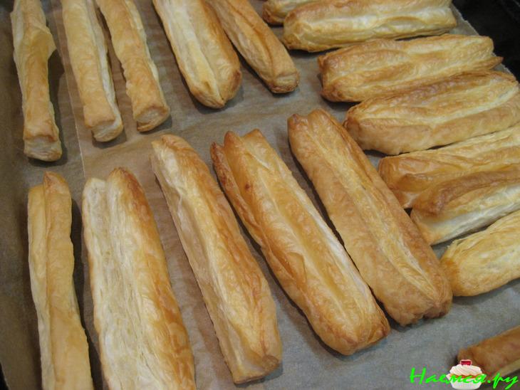 Слоеные "Полоски" с шоколадом и... солью Слоеные "Полоски" с шоколадом и... солью