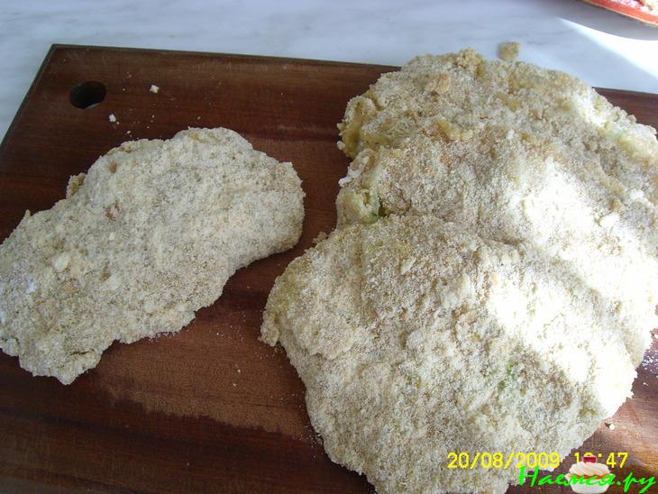 Капустный шницель в двойной панировке