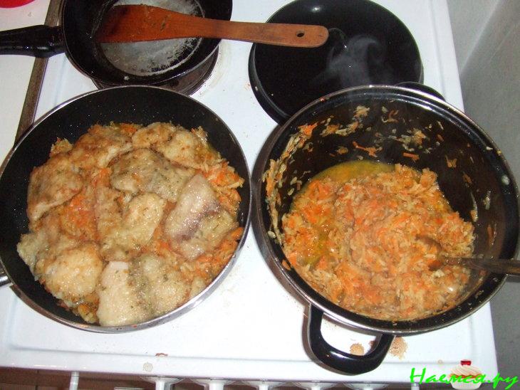 Рыба по-гречески с томатной пастой