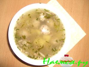 Суп с фрикадельками