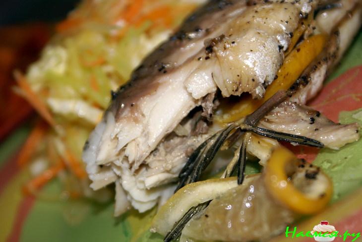 Скумбрия запечённая в пряно-кофейной посыпке