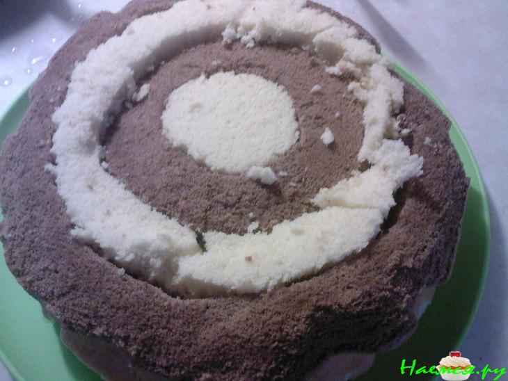 Торт пудинговый "Шахматный"