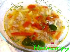 Суп из консервированного тунца (мой вариант)