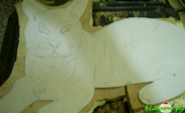 Торт 'Тигр' или оформление 'Рыжика'