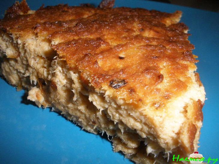 Сырно-лососевый пирог