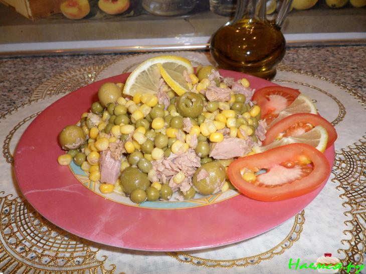 Салатик быстрый с тунцом Салатик быстрый с тунцом