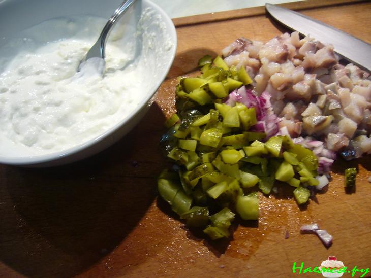 Свекла фаршированная селедочным салатом