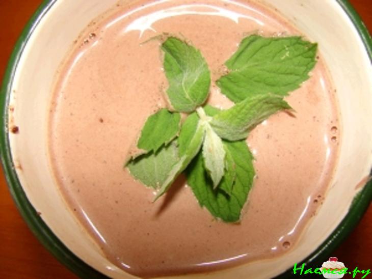 Горячий шоколад с мятой