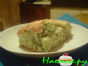 Несладкий кабачковый пирог