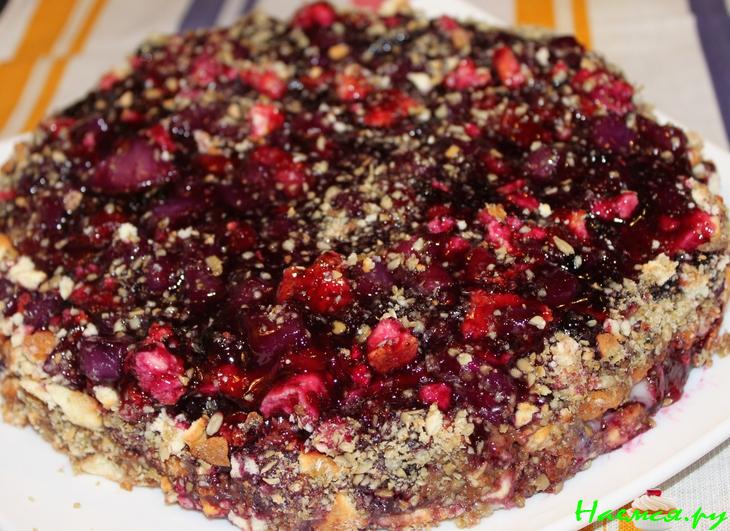 Тройной кремово-ягодный тарт Тройной кремово-ягодный тарт