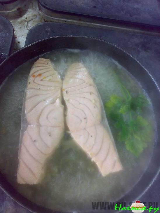 Лосось припущенный по-итальянски