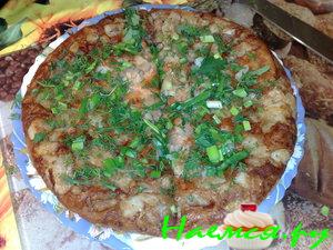 Воздушный пирог с рыбой