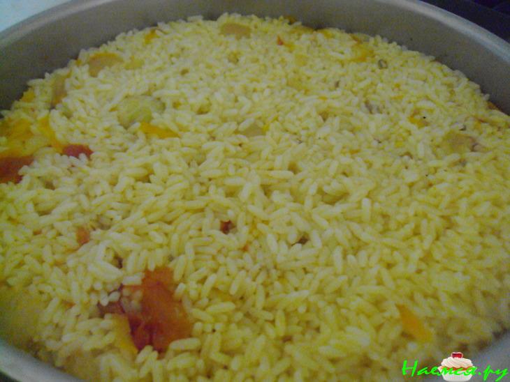 Свинина с рисом и овощами, типа плов