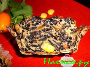 Яичные маффины с морской капустой