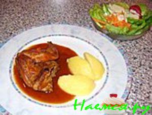 Жаренный кролик по-немецки